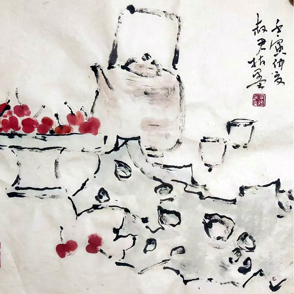肖续斌指画作品选 第 7 张